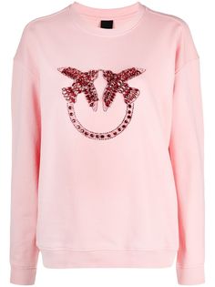 Pinko толстовка с кристаллами