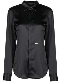 Dsquared2 атласная рубашка с длинными рукавами