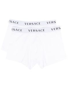 Versace комплект из двух боксеров с логотипом