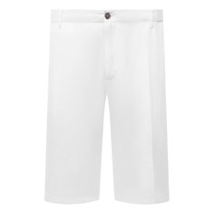 Шорты из хлопка и льна Paul&Shark