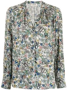 Zadig&Voltaire рубашка Tink с жатым эффектом и цветочным принтом