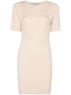 Stella McCartney трикотажное платье мини в рубчик