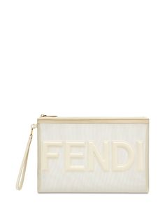 Fendi прозрачный клатч