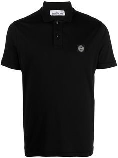 Stone Island рубашка поло с вышитым логотипом