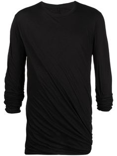Rick Owens футболка с длинными рукавами и сборками