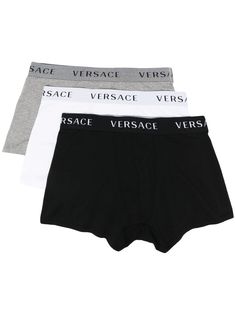 Versace комплект из трех пар боксеров с логотипом
