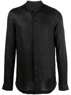 Rick Owens рубашка с косым воротником