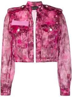Mr & Mrs Italy укороченная куртка Blossom с камуфляжным принтом