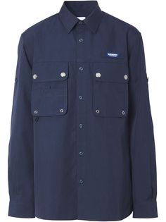 Burberry рубашка с карманами