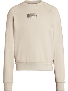 Z Zegna толстовка с рукавами реглан и абстрактным принтом