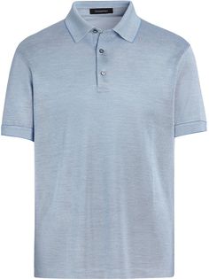 Ermenegildo Zegna рубашка поло с контрастной отделкой