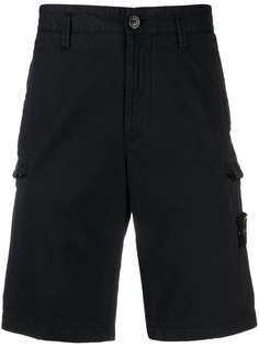 Stone Island шорты с нашивкой-логотипом