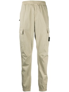 Stone Island брюки с нашивкой-логотипом