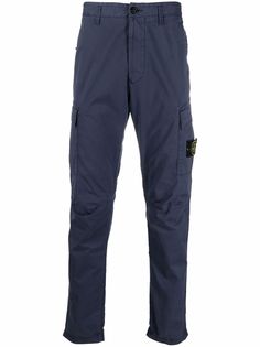Stone Island брюки карго с нашивкой-логотипом