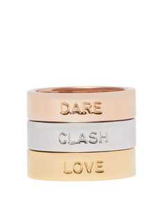 Burberry "комплект из трех колец Dare, Clash, Love"