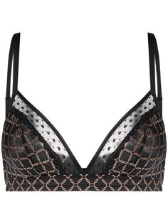 Wolford бюстгальтер с кружевом и треугольными чашками
