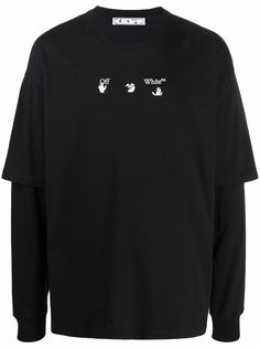 Off-White толстовка Swimming Man с логотипом