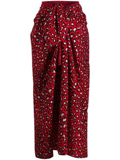 Zadig&Voltaire юбка-саронг с леопардовым принтом