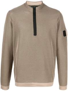 Stone Island Shadow Project джемпер на молнии с нашивкой-логотипом