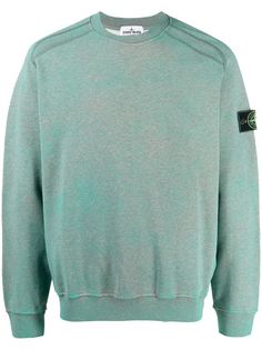 Stone Island толстовка с нашивкой-логотипом