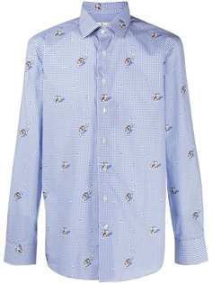 Etro рубашка в клетку
