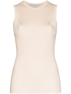 Stella McCartney топ-бюстье в рубчик