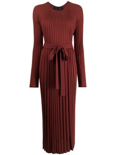 Proenza Schouler плиссированное платье с длинными рукавами
