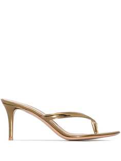 Gianvito Rossi босоножки Calypso 70 с эффектом металлик