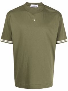Stone Island футболка с вышитым логотипом