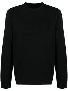 Fendi толстовка с тисненым логотипом