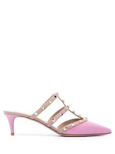 Valentino Garavani лакированные мюли Rockstud 50