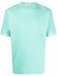Stone Island футболка с вышитым логотипом и круглым вырезом