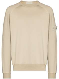 Stone Island толстовка с круглым вырезом и нашивкой-логотипом