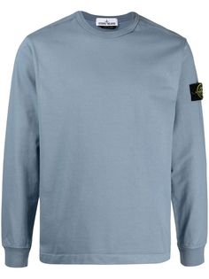 Stone Island толстовка с нашивкой-логотипом