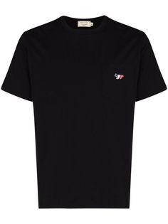 Maison Kitsuné футболка с нашивкой Tricolour Fox