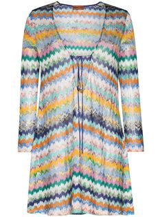 Missoni Mare трикотажное платье с узором зигзаг