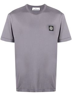 Stone Island футболка с нашивкой-логотипом