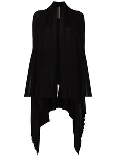 Rick Owens длинный кардиган асимметричного кроя