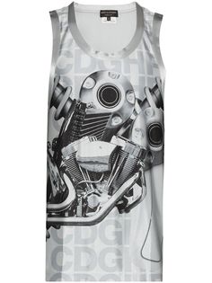 Comme Des Garçons Homme Plus топ без рукавов с графичным принтом