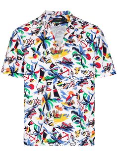 Polo Ralph Lauren рубашка с графичным принтом
