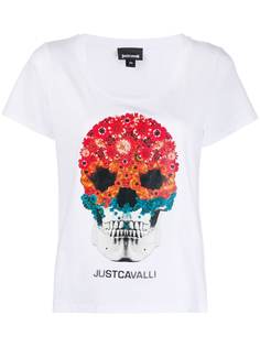 Just Cavalli футболка с принтом Skull