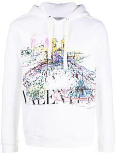 Valentino худи с принтом Roman Sketches