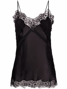 Ermanno Scervino атласный топ с кружевом