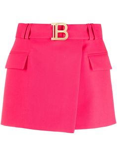 Balmain юбка мини с поясом
