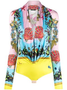 Versace боди с принтом