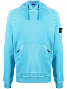 Stone Island худи с длинными рукавами и нашивкой-логотипом