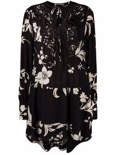 Ermanno Scervino платье с цветочным принтом