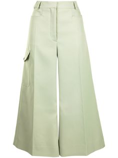 Stella McCartney укороченные брюки широкого кроя
