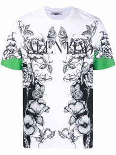 Valentino футболка с принтом