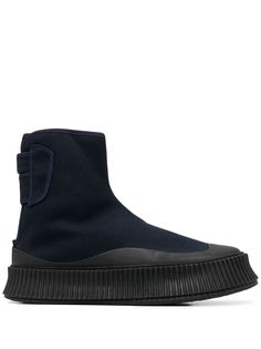 Jil Sander кроссовки на рифленой подошве